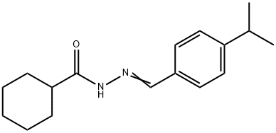 N'-(4-isopropylbenzylidene)cyclohexanecarbohydrazide Struktur