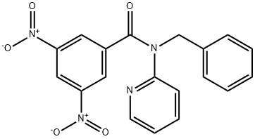 N-benzyl-3,5-dinitro-N-pyridin-2-ylbenzamide Struktur