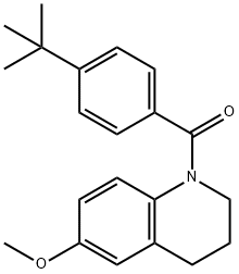 (4-tert-Butyl-phenyl)-(6-methoxy-3,4-dihydro-2H-quinolin-1-yl)-methanone Struktur