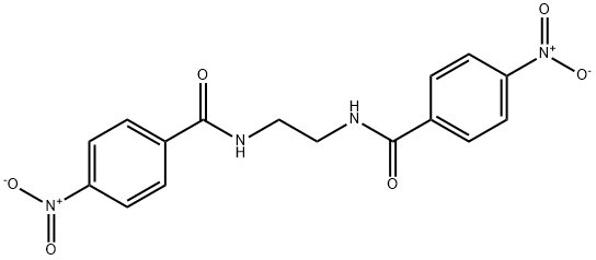 4-nitro-N-[2-[(4-nitrobenzoyl)amino]ethyl]benzamide Struktur