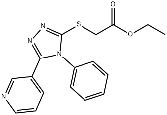 ethyl 2-((4-phenyl-5-(pyridin-3-yl)-4H-1,2,4-triazol-3-yl)thio)acetate