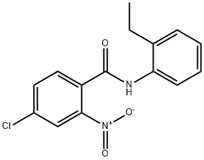 4-chloro-N-(2-ethylphenyl)-2-nitrobenzamide Struktur