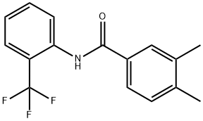 3,4-dimethyl-N-[2-(trifluoromethyl)phenyl]benzamide Struktur