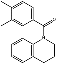 3,4-dihydro-2H-quinolin-1-yl-(3,4-dimethylphenyl)methanone Struktur