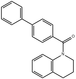 3,4-dihydro-2H-quinolin-1-yl-(4-phenylphenyl)methanone Struktur