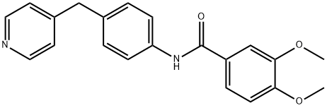 3,4-dimethoxy-N-[4-(pyridin-4-ylmethyl)phenyl]benzamide Struktur