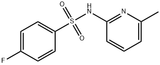 4-fluoro-N-(6-methylpyridin-2-yl)benzenesulfonamide Struktur