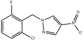 1-(2-chloro-6-fluorobenzyl)-4-nitro-1H-pyrazole Struktur