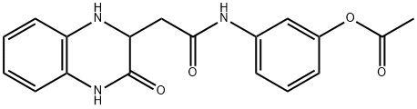 3-(2-(3-oxo-1,2,3,4-tetrahydroquinoxalin-2-yl)acetamido)phenyl acetate Struktur