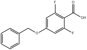 4-Benzyloxy-2,6-difluorobenzoic acid Struktur