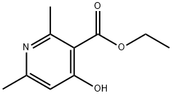 4-Hydroxy-2,6-dimethyl-nicotinic acid ethyl ester Struktur