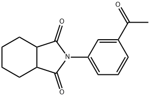 2-(3-Acetyl-phenyl)-hexahydro-isoindole-1,3-dione Struktur