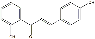 (E)-1-(2-hydroxyphenyl)-3-(4-hydroxyphenyl)prop-2-en-1-one Struktur