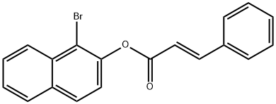 1-bromo-2-naphthyl 3-phenylacrylate Struktur