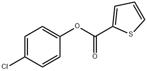 4-chlorophenyl thiophene-2-carboxylate Struktur