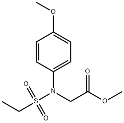 [Ethanesulfonyl-(4-methoxy-phenyl)-amino]-acetic acid methyl ester Struktur