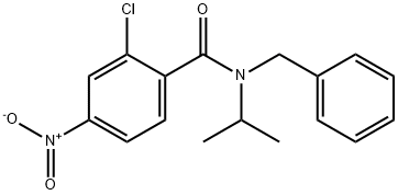 N-benzyl-2-chloro-4-nitro-N-propan-2-ylbenzamide Struktur