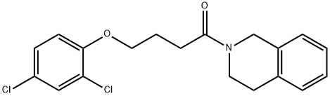 4-(2,4-dichlorophenoxy)-1-(3,4-dihydro-1H-isoquinolin-2-yl)butan-1-one Struktur