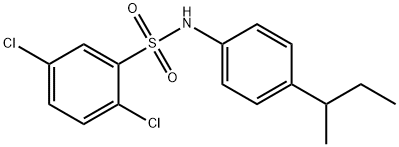 N-(4-butan-2-ylphenyl)-2,5-dichlorobenzenesulfonamide Struktur