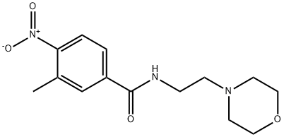 3-methyl-N-[2-(morpholin-4-yl)ethyl]-4-nitrobenzamide Struktur