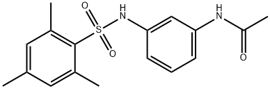 N-(3-{[(2,4,6-trimethylphenyl)sulfonyl]amino}phenyl)acetamide Struktur