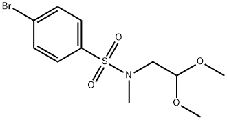 4-bromo-N-(2,2-dimethoxyethyl)-N-methylbenzenesulfonamide Struktur