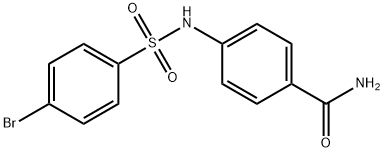 4-[(4-bromophenyl)sulfonylamino]benzamide Struktur