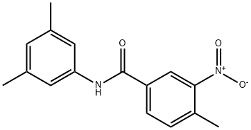 N-(3,5-dimethylphenyl)-4-methyl-3-nitrobenzamide Struktur