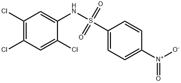 4-nitro-N-(2,4,5-trichlorophenyl)benzenesulfonamide Struktur