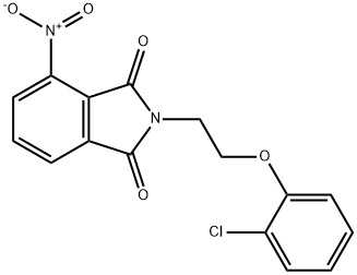 2-[2-(2-Chloro-phenoxy)-ethyl]-4-nitro-isoindole-1,3-dione Structure