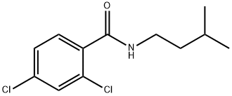 2,4-dichloro-N-(3-methylbutyl)benzamide Struktur