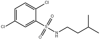 2,5-dichloro-N-(3-methylbutyl)benzenesulfonamide Struktur