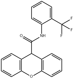 N-[2-(trifluoromethyl)phenyl]-9H-xanthene-9-carboxamide Struktur