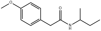 N-(butan-2-yl)-2-(4-methoxyphenyl)acetamide Struktur