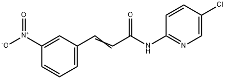 (E)-N-(5-chloropyridin-2-yl)-3-(3-nitrophenyl)prop-2-enamide Struktur