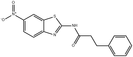 N-(6-nitro-1,3-benzothiazol-2-yl)-3-phenylpropanamide Struktur