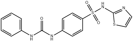 1-phenyl-3-[4-(1,3-thiazol-2-ylsulfamoyl)phenyl]urea Struktur