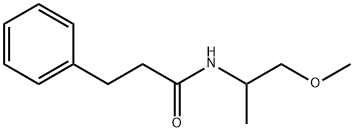 N-(1-methoxypropan-2-yl)-3-phenylpropanamide Struktur