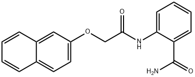 2-{[(2-naphthyloxy)acetyl]amino}benzamide Struktur