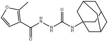 1-(1-adamantyl)-3-[(2-methylfuran-3-carbonyl)amino]urea Struktur