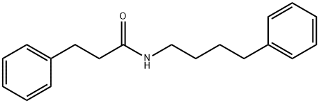 3-phenyl-N-(4-phenylbutyl)propanamide Struktur