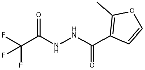 2-methyl-N'-(trifluoroacetyl)-3-furohydrazide Struktur