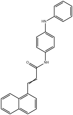 N-(4-anilinophenyl)-3-(1-naphthyl)acrylamide Struktur