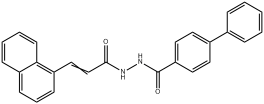 N'-[3-(1-naphthyl)acryloyl]-4-biphenylcarbohydrazide Struktur