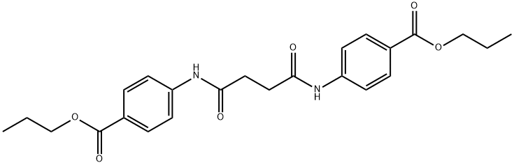 dipropyl 4,4'-[(1,4-dioxo-1,4-butanediyl)di(imino)]dibenzoate Struktur