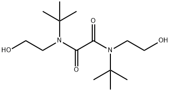 N,N'-di-tert-butyl-N,N'-bis(2-hydroxyethyl)ethanediamide Struktur