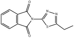 2-(5-Ethyl-[1,3,4]thiadiazol-2-yl)-isoindole-1,3-dione Struktur