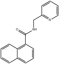 N-(pyridin-2-ylmethyl)naphthalene-1-carboxamide Struktur