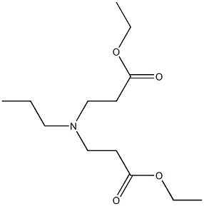 3-[(2-Ethoxycarbonyl-ethyl)-propyl-amino]-propionic acid ethyl ester Struktur