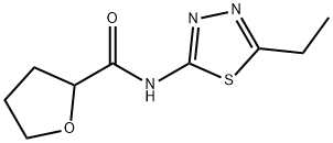 N-(5-ethyl-1,3,4-thiadiazol-2-yl)oxolane-2-carboxamide Struktur